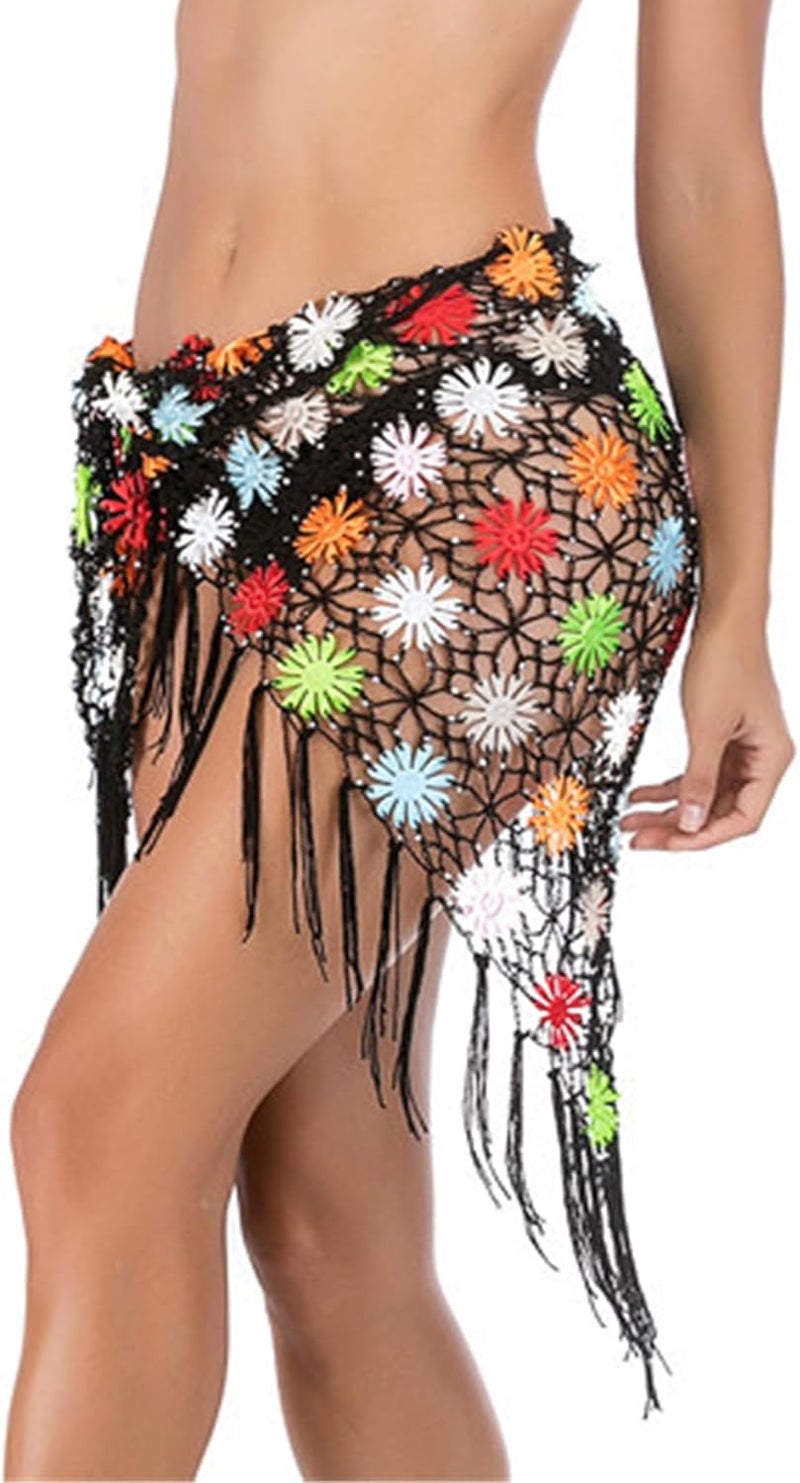 Ldcx Green Swimwear Cover Up Crochet Sarong,Sexy Fashion Beach Hand Crochet Shawl Capelet Fishnet Net Skirt.(SJJ42) - Image 1